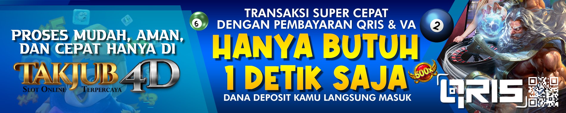 DEPO QRIZ PROSES 1 DETIK